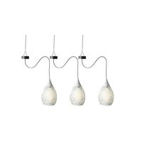 3x stuks witte solar tuinverlichting hanglamp ijzer 21 cm