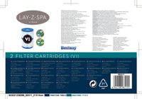 Bestway Filtercartridge VI - Speciaal voor Lay-Z-Spa - 2 Stuks - thumbnail