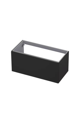 Onderkast INK 1 lade softclose met greep gelakt 100 cm x 48 cm x 45 cm Mat zwart 1258021