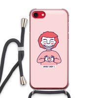 Hartje: iPhone SE 2020 Transparant Hoesje met koord