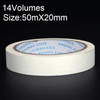 14 volumes hoge wrijvingscoëfficiënt decoratie spuiten maskeren office schrijven prachtige papieren rompslomp grootte: 50 m x 20 mm