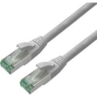 roline recycled material RJ45 (cross) Netwerkkabel Aansluitkabel CAT 6A S/FTP 1 m Grijs
