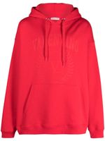 Valentino Garavani hoodie en coton à logo imprimé - Rouge - thumbnail