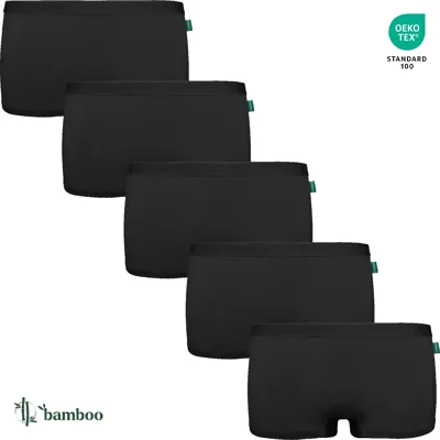Gaubert 5-pak bamboe shorts dames - Bamboe onderbroeken dames - Multipack boxershorts dames