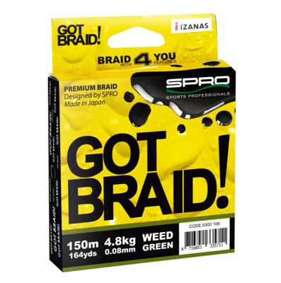 SPRO Spro Got Braid! Green 0,18mm 150m