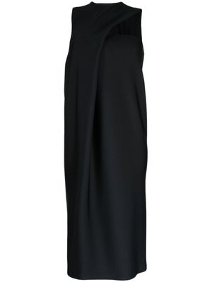 SHANG XIA robe sans manches à découpes - Noir