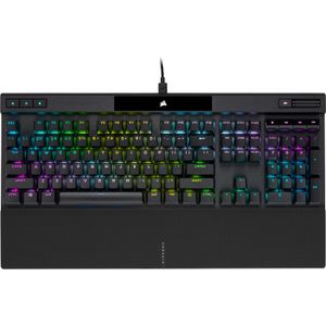 K70 RGB PRO Optical-Mechanical Gaming Keyboard - US Qwerty - Backlit RGB LED - OPX - Black PBT Keycaps - Black