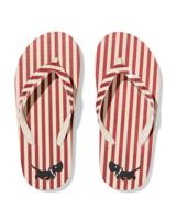 HEMA Takkie kinderslippers strepen gebroken wit (gebroken wit)