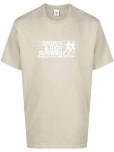 Sporty & Rich t-shirt en coton à logo imprimé - Gris