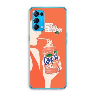 Peach please!: Oppo Find X3 Lite Transparant Hoesje