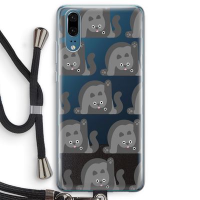 Cats: Huawei P20 Transparant Hoesje met koord