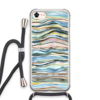 Watercolor Agate: iPhone 8 Transparant Hoesje met koord