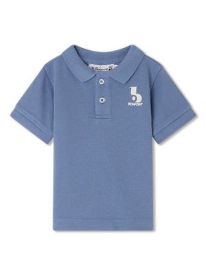 Bonpoint polo en coton Finn à logo brodé - Bleu