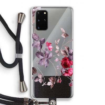 Mooie bloemen: Samsung Galaxy S20 Plus Transparant Hoesje met koord