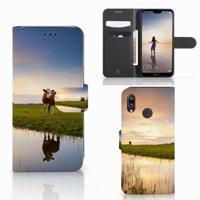 Huawei P20 Lite | Telefoonhoesje | Met pasjeshouder | Koe