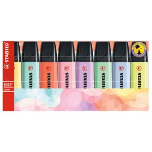 Stabilo boss original pastel markeerstiften, 8st.