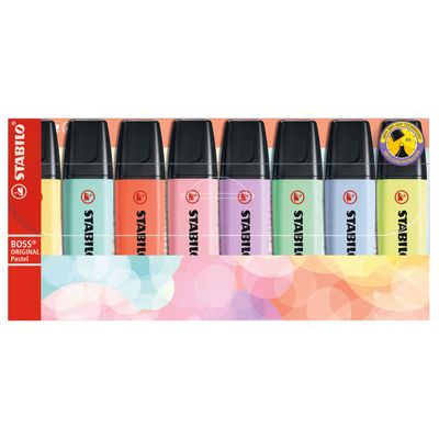 Stabilo boss original pastel markeerstiften, 8st.