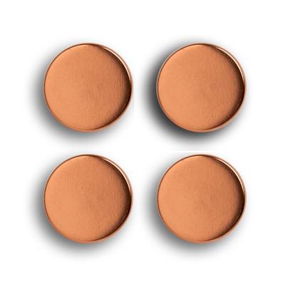 Zeller Whiteboard Magneten - extra sterk - 4x - rose goud - 2 cm - koelkast magneet