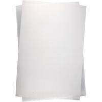 Creativ Company Vellen krimpfolie mat wit 20x30, 10st.