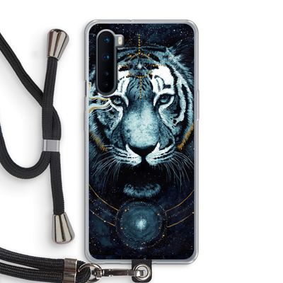 Darkness Tiger: OnePlus Nord Transparant Hoesje met koord