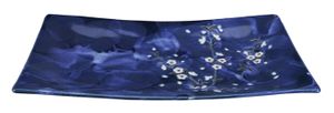 Rechthoekig Bord - Blue Sakura - Tokyo Design Studio - 35x19cm