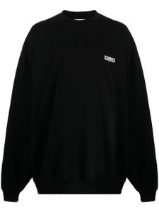 VETEMENTS sweat à logo brodé - Noir