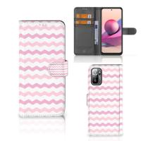 Xiaomi Redmi Note 10/10T 5G | Poco M3 Pro | Telefoon Hoesje | Waves Roze