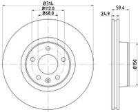 Remschijf 8DD355128291