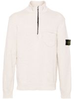 Stone Island pull nervuré à patch logo - Tons neutres - thumbnail