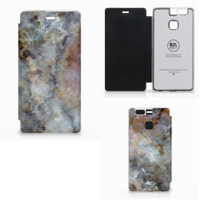 Huawei P9 Smartphonehoesje Marmer Grijs - thumbnail