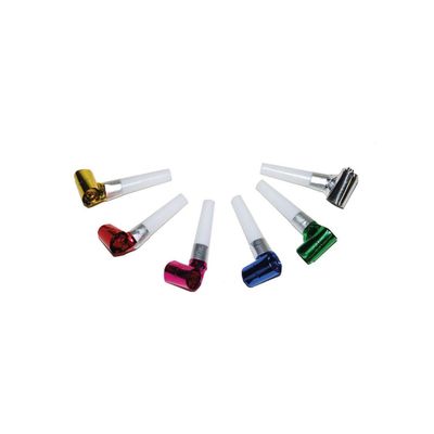 120x Metallic kleuren roltongen party toeters