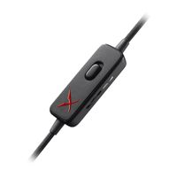 Sound BlasterX H3 Over Ear headset Gamen Kabel Stereo Zwart, Rood Ruisonderdrukking (microfoon), Noise Cancelling - thumbnail