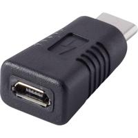 Renkforce USB 2.0 Adapter [1x USB-C stekker - 1x Micro-USB 2.0 B bus] rf-usba-11 Vergulde steekcontacten - thumbnail