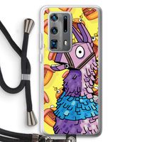 Loot Burger: Huawei P40 Pro Plus Transparant Hoesje met koord