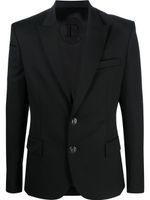 Balmain blazer à revers crantés - Noir - thumbnail