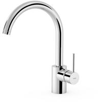 Keukenkraan Tres Max | Opbouw | 360° Draaibaar | Mengkraan | 1-hendel | Rond | Chroom