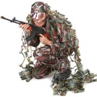 Camouflage leger net - decoratie - katoen - 240 x 100 cm - militair themafeest