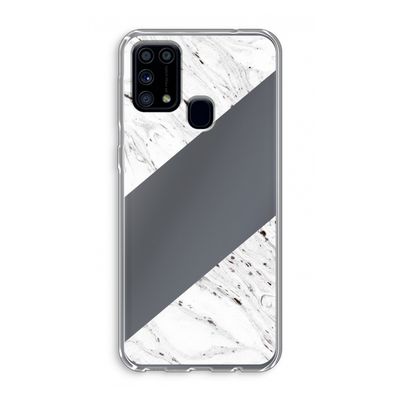 Biggest stripe: Samsung Galaxy M31 Transparant Hoesje