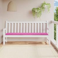 VidaXL Tuinbankkussen 200x50x4 cm stof roze