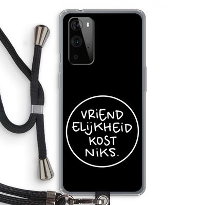 Vriendelijkheid: OnePlus 9 Pro Transparant Hoesje met koord