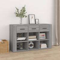 Dressoir 100x30x59,5 cm bewerkt hout grijs sonoma eikenkleurig