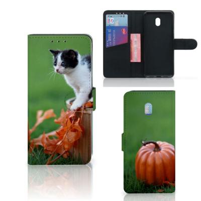 Xiaomi Redmi 8A | Telefoonhoesje | Met pasjeshouder | Kitten