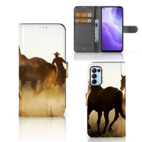 OPPO Find X3 Lite Telefoonhoesje met Pasjes Design Cowboy - thumbnail