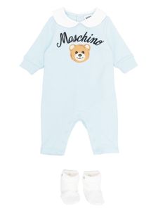 Moschino Kids trousseau de naissance à motif Teddy Bear - Bleu