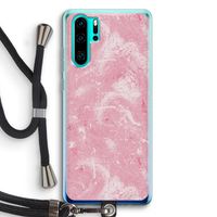 Abstract Painting Pink: Huawei P30 Pro Transparant Hoesje met koord