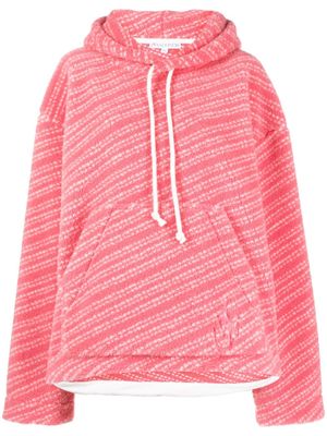 JW Anderson hoodie en polaire à logo brodé - Rose