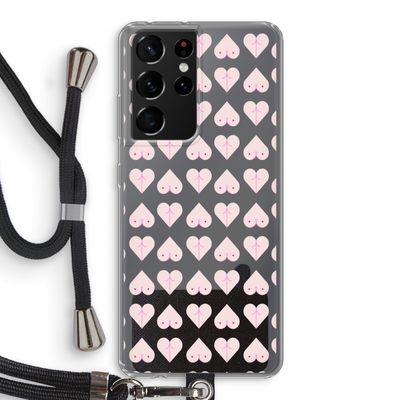 Ass 'n Titties: Samsung Galaxy S21 Ultra Transparant Hoesje met koord