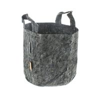 Root Pouch grijs met handvat 10 stuks 22L dia. 29x36 cm - BTT