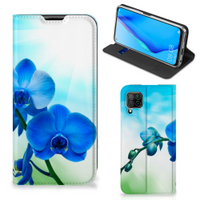 Huawei P40 Lite Smart Cover Orchidee Blauw - Cadeau voor je Moeder - thumbnail