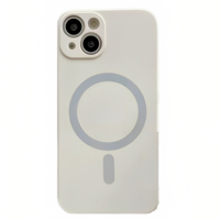iPhone 14 Plus hoesje - Backcover - Geschikt voor MagSafe - TPU - Wit